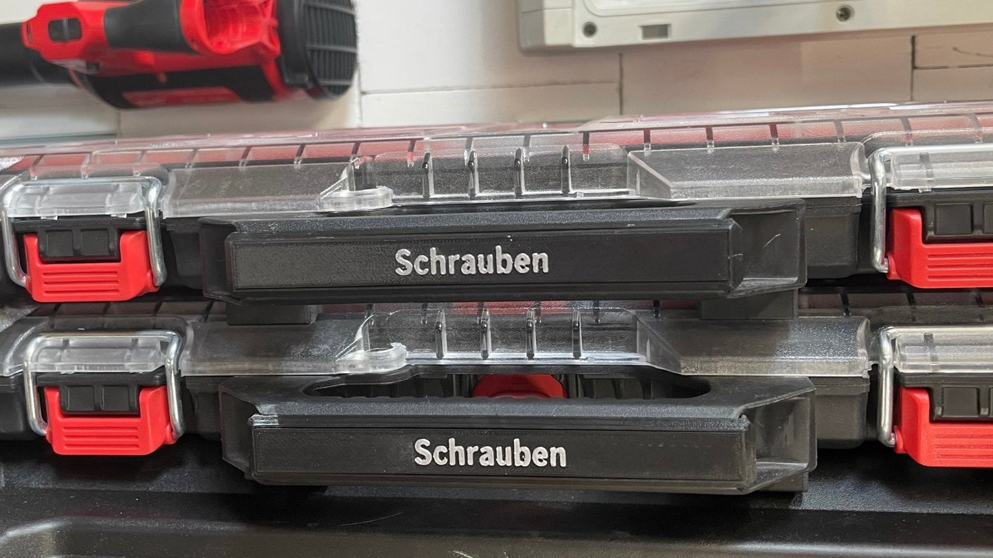 Custom Label (for Milwaukee PACKOUT Slim Organizer)