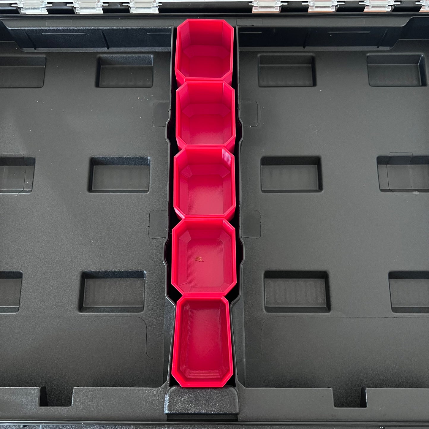 Clear boxes middle compartment (for Milwaukee PACKOUT (Slim) Organizer)