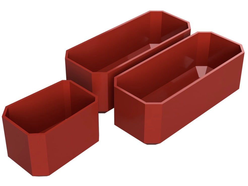 Clear boxes middle compartment (for Milwaukee PACKOUT (Slim) Organizer)