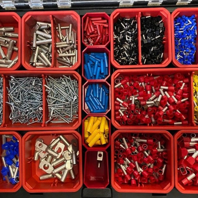 Clear boxes middle compartment (for Milwaukee PACKOUT (Slim) Organizer)