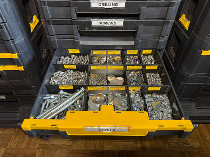 Display boxes 9-pack (for Dewalt TSTAK drawers)