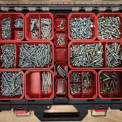Clear boxes middle compartment (for Milwaukee PACKOUT (Slim) Organizer)