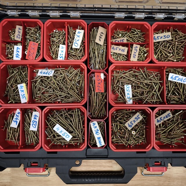 Clear boxes middle compartment (for Milwaukee PACKOUT (Slim) Organizer)