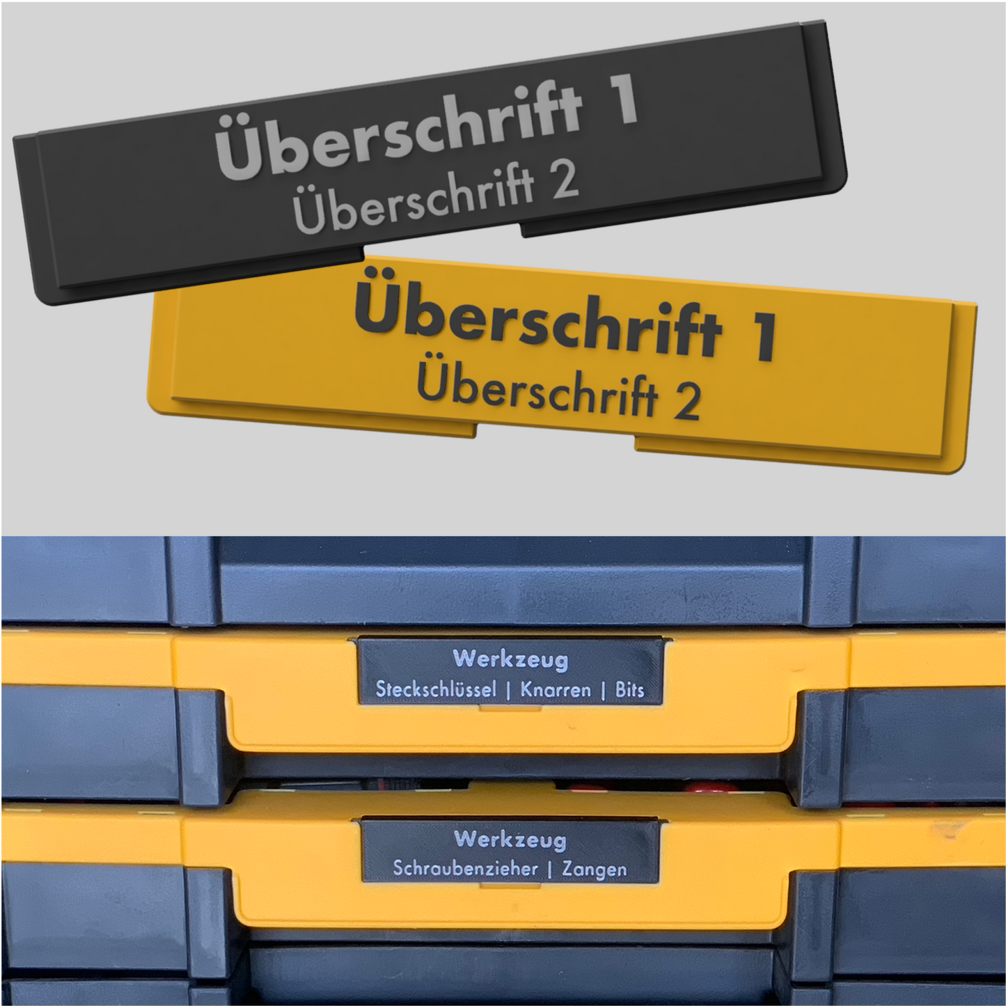 Custom Label (für Dewalt TSTAK / Stanley ProStack)